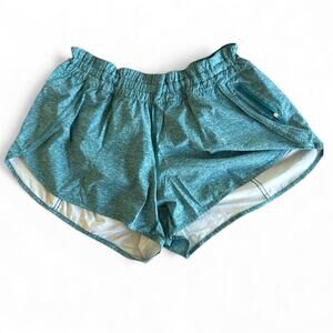 Lululemon Tracker V Shorts 4" Heather Lux Multi Hawaiian Blue,Size 18 Running